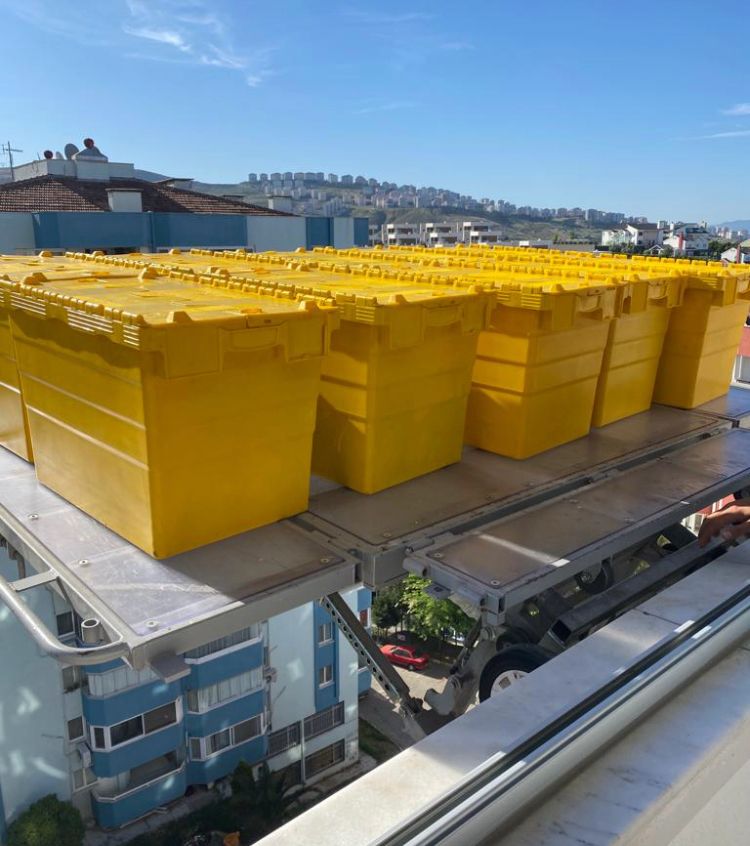 Lüxtaş Nakliyat taşımacılıkta güvenli paketleme, havalı naylon ve patpat örneği